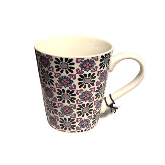 Vera Bradley Ceramic Mug With Geometric Floral Pattern - Picture 3 of 7